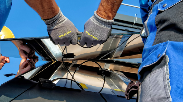 Recyclage panneau solaire : démontage et traitement des panneaux photovoltaïques usagés 