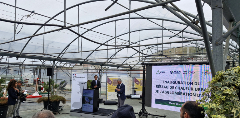 Inauguration du réseau de chaleur d'Agen